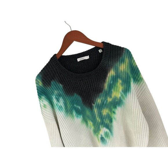 A.L.C. Elinor Tie-Dye Sweater Knit Cropped Crewneck Size Large - Picture 4 of 11
